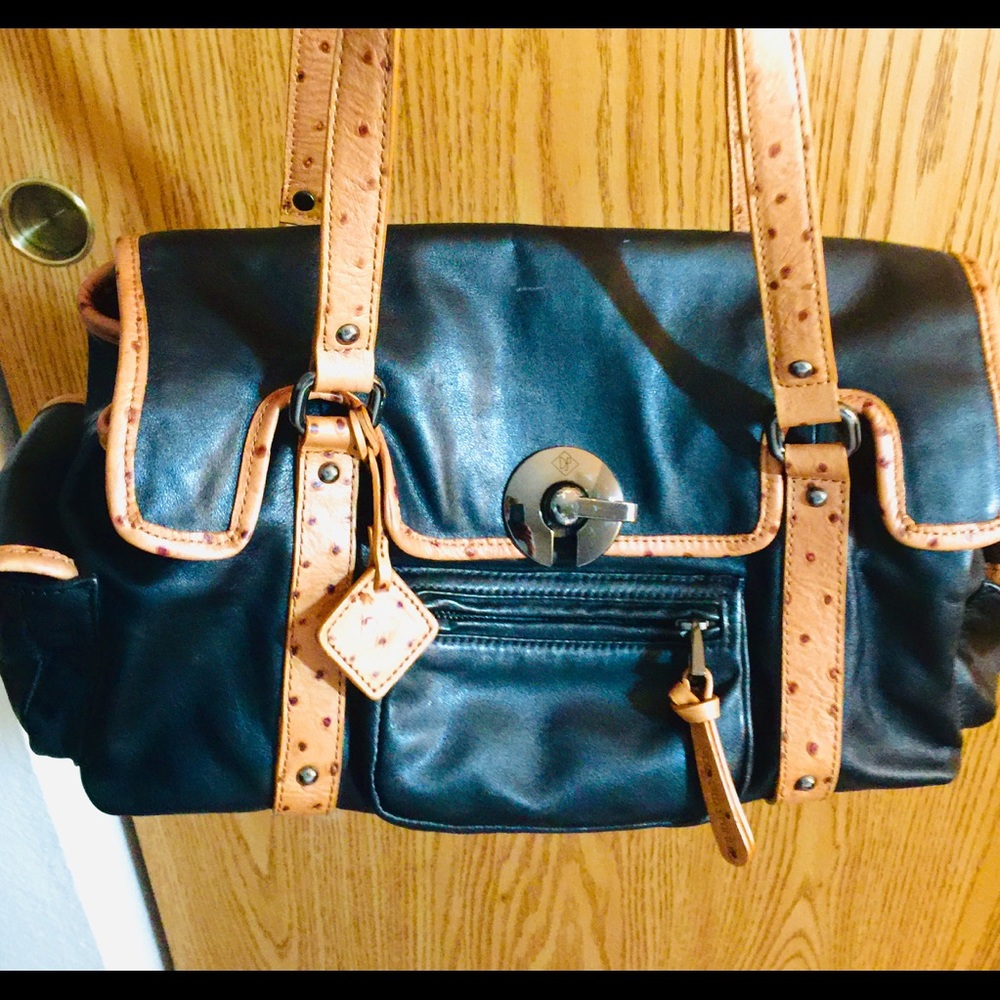 Authentic Donald J Pliner Handbag With Dust Bag